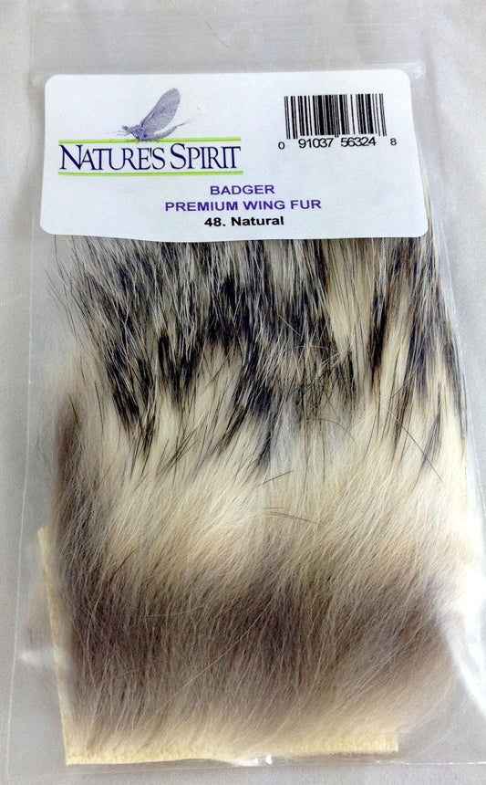 Nature's Spirit Badger Wing Fur patch